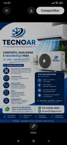 Instalação e manutenção de ar-condicionado 