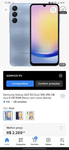 Celular Galaxy A25 5g