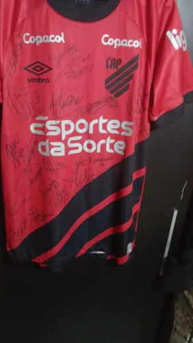 Camisa atletico autografada