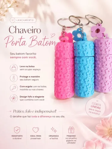 Chaveiro Porta Batom