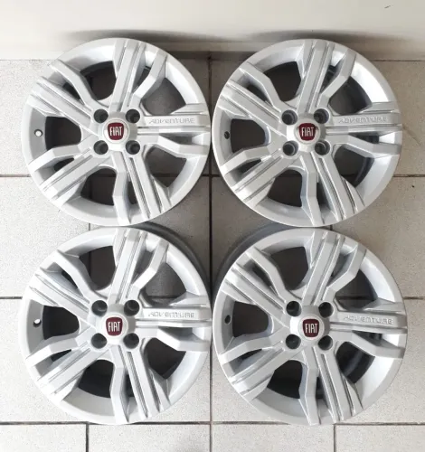 Jogo de rodas aro 15 Fiat Adventure original 