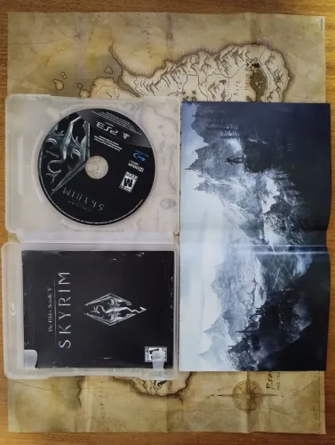 Skyrim PS3 completo com mapa 