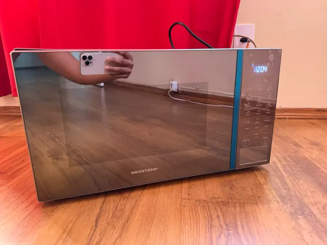 Microondas Brastemp inox 32 litros