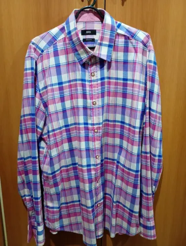 Camisa xadrez Hugo Boss