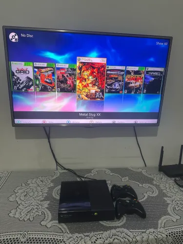 Xbox 360 Super Slim Desbloqueado RGH Com Jogos 