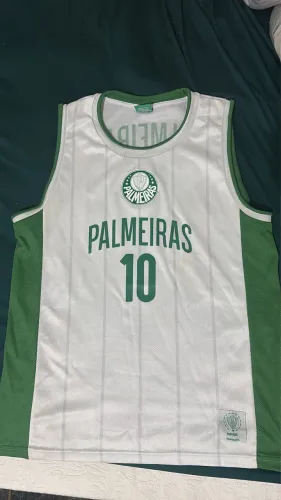 Regata branca palmeiras, tamanho g