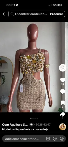 Vestido crochê 