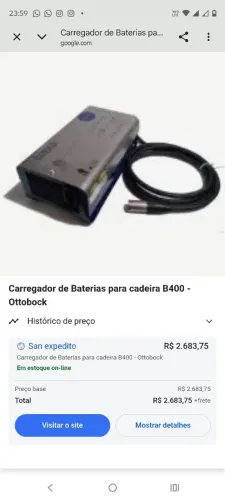 Compro carregador original de cadeira de rodas otobock b400