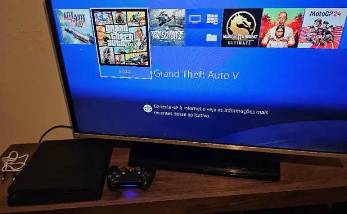 Ps4 Slim Lotado de Jogos! Aceito cartão
