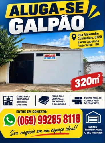 Galpão comercial, 320m2, bairro lagoinha