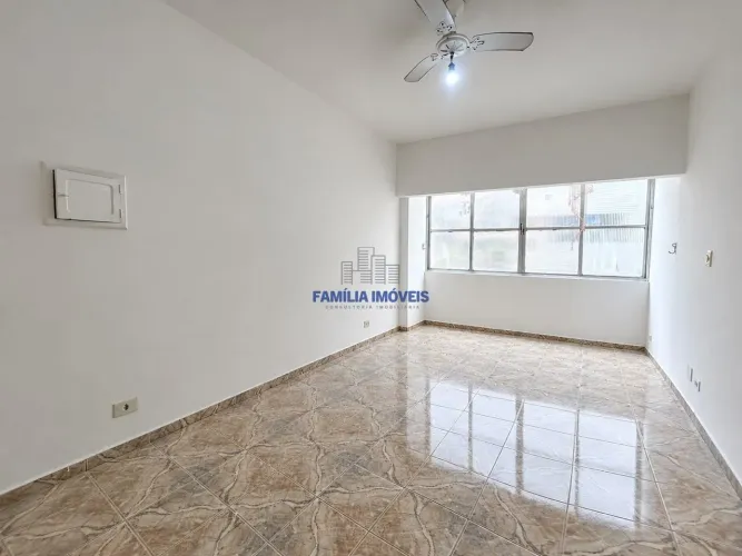 Apartamento para alugar 1 quarto vista mar Gonzaga Santos SP