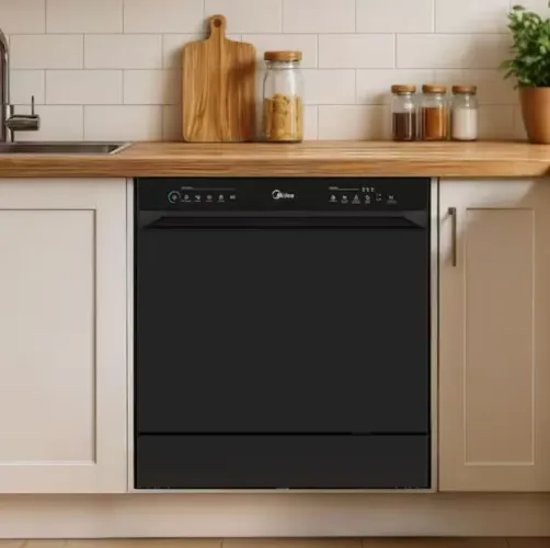 Lava-louças Midea 8 Serviços Preta Touch Plus 220V nova na caixa