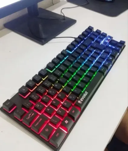 TECLADO MECÂNICO 80% GAMER COM LED RGB!!! Promoção Relâmpagooooo!!!
