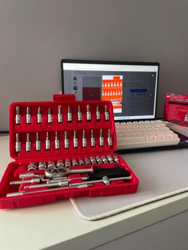 Kit de chave catraca 48 peças!!