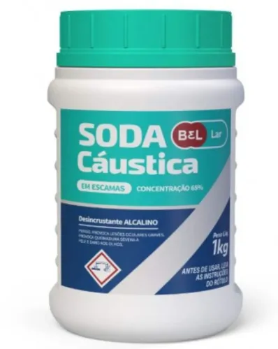 Soda Cáustica Escama 65% 1kg