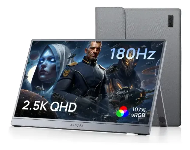 Monitor Arzopa Z3FC com tela de 16.1" 180Hz e resolução 2.5K