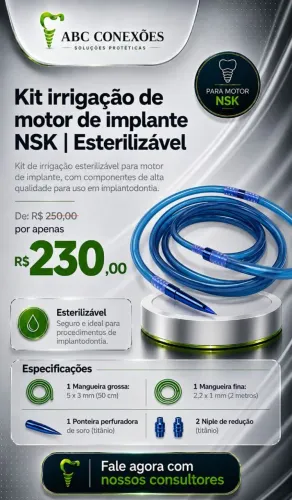 Kit irrigação NSK para implantes