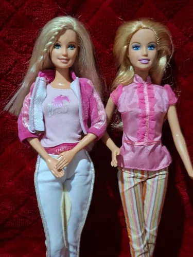 Barbie clean up pup 2006 mattel +barbie jumping articulada joelhos e cotovelos .