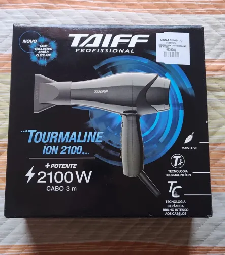 Secador de cabelo Taiff profissional tourmaline íon 2100 