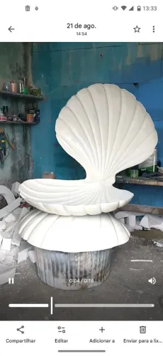 Escultura de colcha gigante , cabe uma pessoa nela ! De fibra de vidro