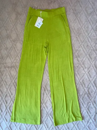 Calça malha tricô