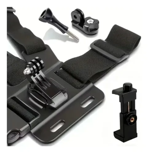 suporte peitoral universal para celular e gopro ajustável b-max bmg-38