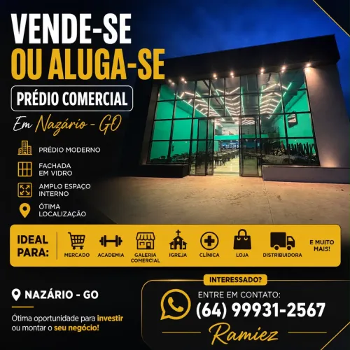 Vendo ou alugo prédio comercial