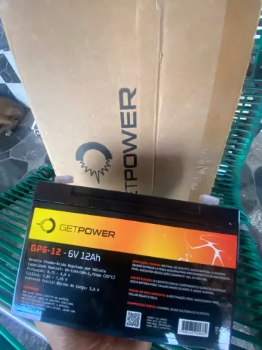 Baterias powerget 6 voltes e 12 amperes 