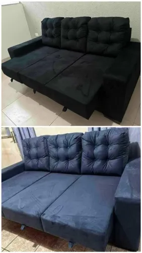 Sofá retrátil 3 lugares na promoção ? novo por r$1100. Entrega grátis ?