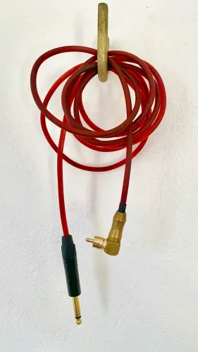 Cabo RCA para máquina de tattoo pen e rotativa ou instrumentos musicais