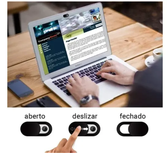 Protetor Webcam Câmera Tampa Privacidade Notebook Celular Anti espião Tablet Universal