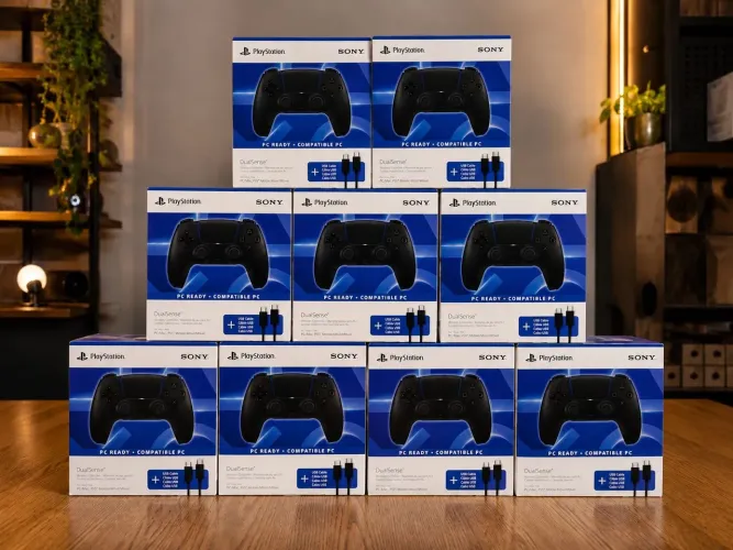 Controle DualSense PS5 Original - Preto + Cabo USB