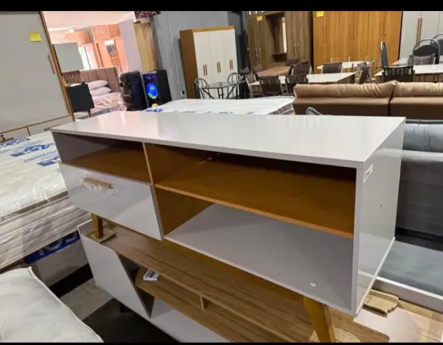 Rack para tv de até 50 polegadas paládio novo a pronta entrega 