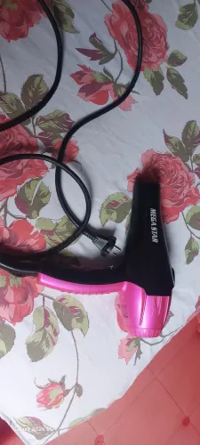 Secador de Cabelo Mega Star - Rosa e Preto