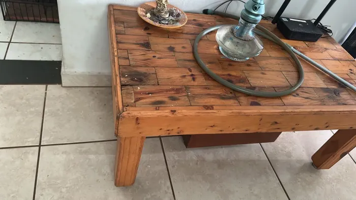 Mesa de centro de madeira