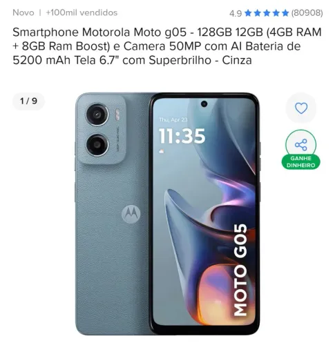 Celular Motorola moto g05