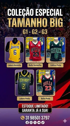 Camisetas tamanho Especial G1 - G2 - G3