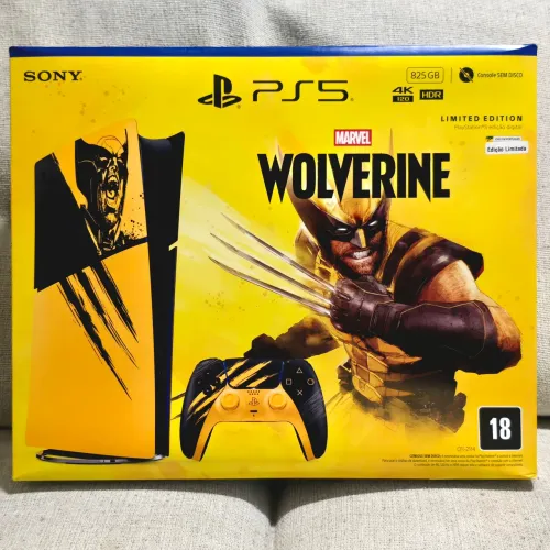 PS5 Slim Wolverine Edição Limitada Lacrado