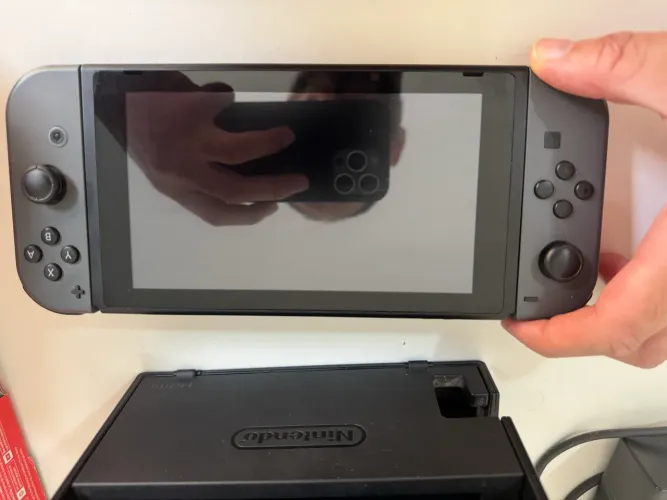 Nintendo Switch V1 Cinza 32GB Bloqueado - Completo na Caixa Original