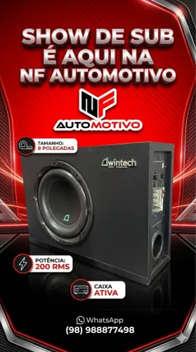 Sub 8 polegadas 200 rms 