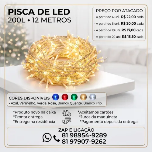 Pisca de led 200L