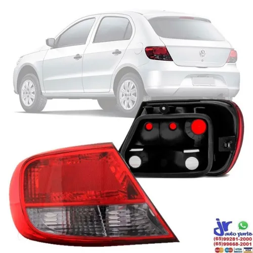 Lanterna Traseira Gol G5 2009 2010 2011 2012 Bicolor Fumê (Valor Unitario)