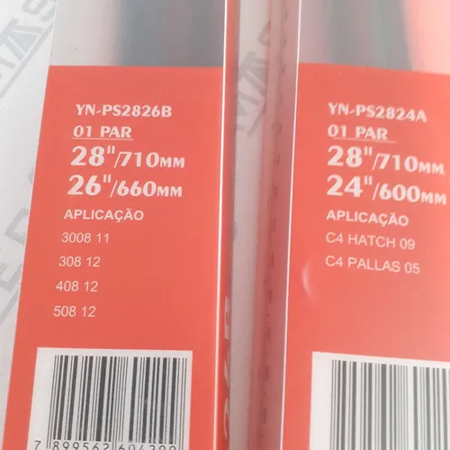 Palheta dianteira. Modelo específico dos carros na embalagem. Nova. Colocada. O par