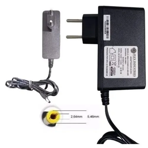 Fonte 12v 3,5a Plug P4 Cftv Fita de Led Modem 