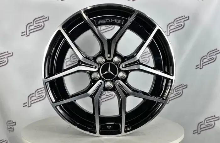 Rodas Mercedes C-300 Preto Diamantado 5x112 - 19x8 e 19x9