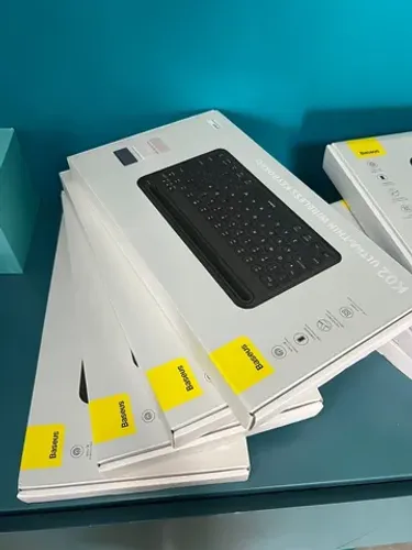 Baseus teclado sem fio para ipad k02 ultrafino, bateria 10.000 mah, bluetooth 5.1