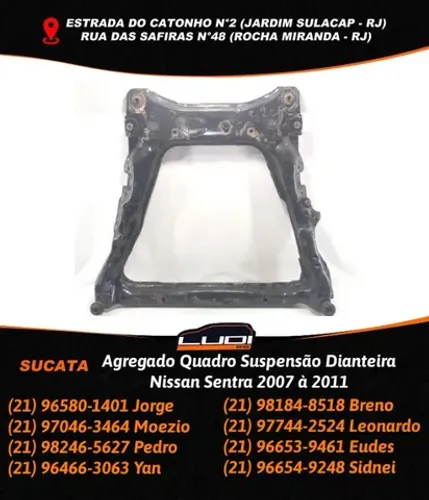 Agregado Quadro Suspensão Dianteira Nissan Sentra 2007 à 2011 (1)