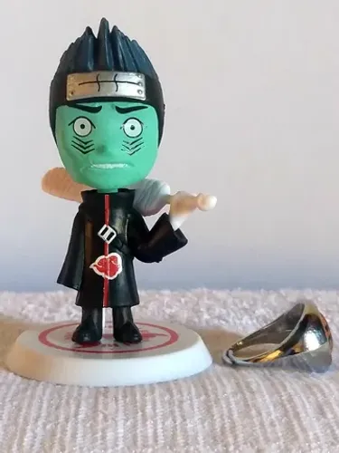 Action figure Akatsuki - Kisame Com anel - Naruto Shippuden