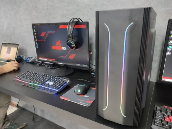 PC Gamer i5 + Monitor Completo, Teclado Mecânico Novo c/ Garantia