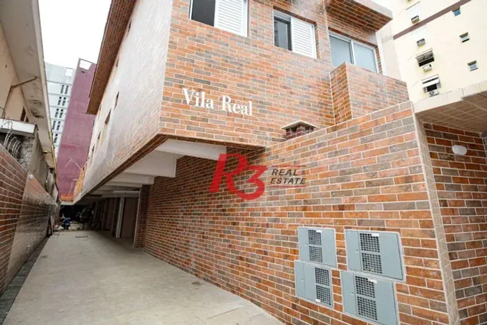 Sobrado com 2 dormitórios à venda, 103 m² por R$ 690.000 - Campo Grande - Santos/SP